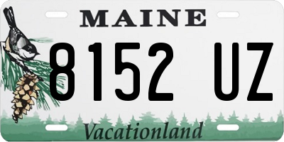 ME license plate 8152UZ
