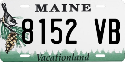 ME license plate 8152VB
