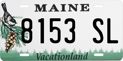 ME license plate 8153SL