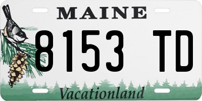 ME license plate 8153TD