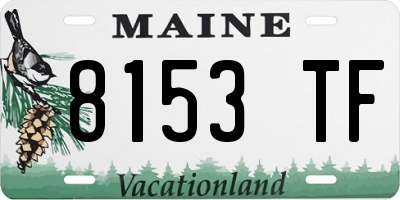 ME license plate 8153TF