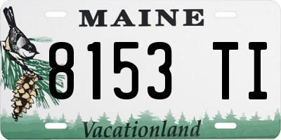 ME license plate 8153TI