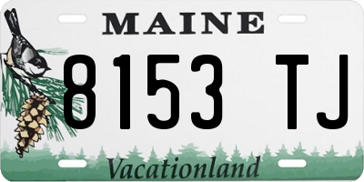 ME license plate 8153TJ