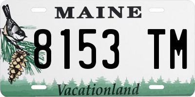 ME license plate 8153TM