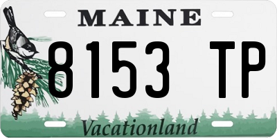 ME license plate 8153TP