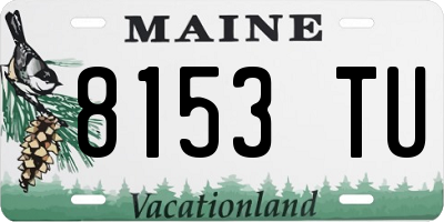 ME license plate 8153TU