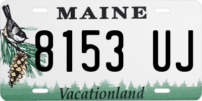 ME license plate 8153UJ