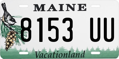 ME license plate 8153UU