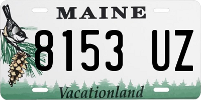 ME license plate 8153UZ