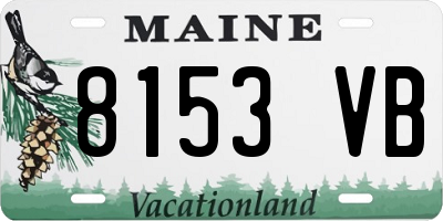 ME license plate 8153VB