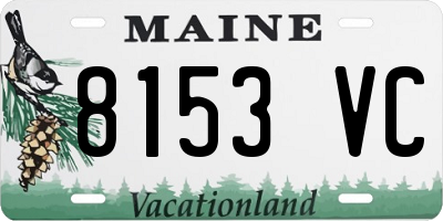 ME license plate 8153VC