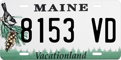 ME license plate 8153VD