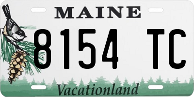 ME license plate 8154TC
