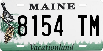 ME license plate 8154TM