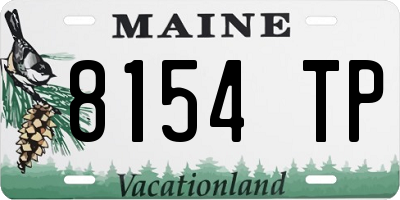 ME license plate 8154TP