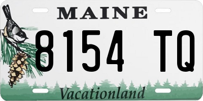 ME license plate 8154TQ