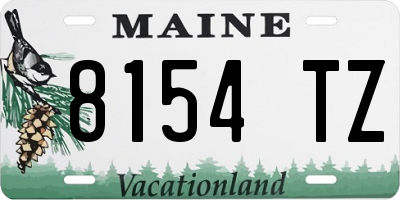 ME license plate 8154TZ