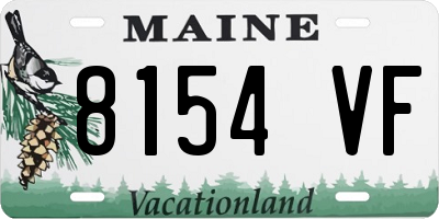 ME license plate 8154VF