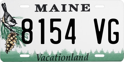 ME license plate 8154VG