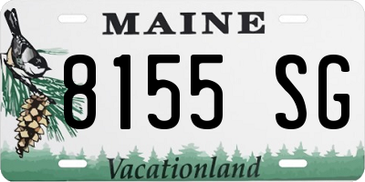 ME license plate 8155SG