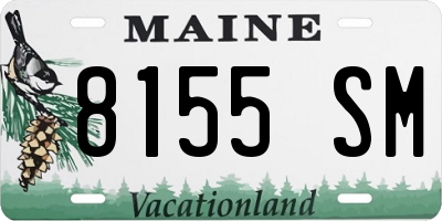 ME license plate 8155SM