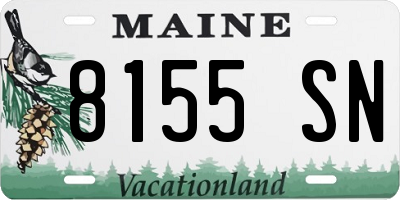 ME license plate 8155SN