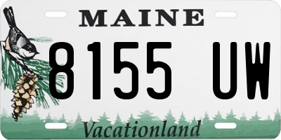 ME license plate 8155UW