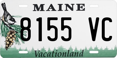 ME license plate 8155VC