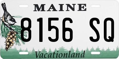 ME license plate 8156SQ