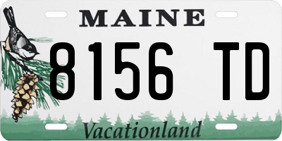 ME license plate 8156TD