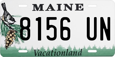 ME license plate 8156UN