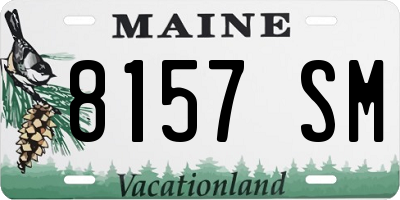 ME license plate 8157SM
