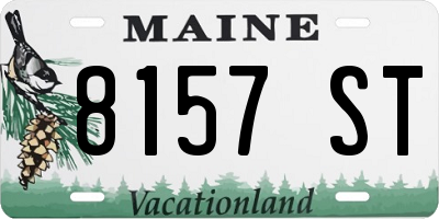 ME license plate 8157ST