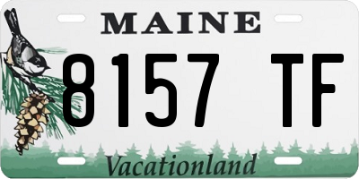 ME license plate 8157TF