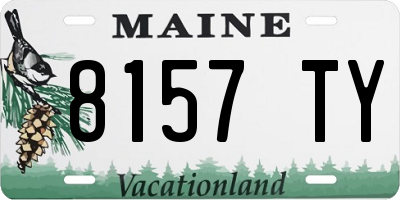 ME license plate 8157TY