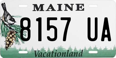 ME license plate 8157UA
