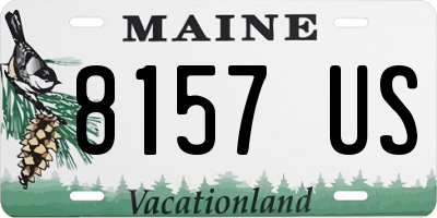 ME license plate 8157US