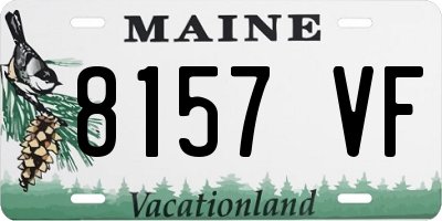 ME license plate 8157VF