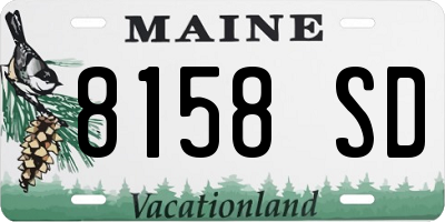ME license plate 8158SD