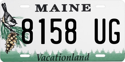 ME license plate 8158UG