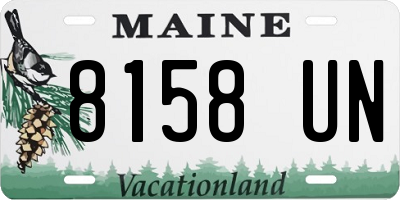 ME license plate 8158UN