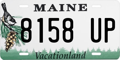ME license plate 8158UP
