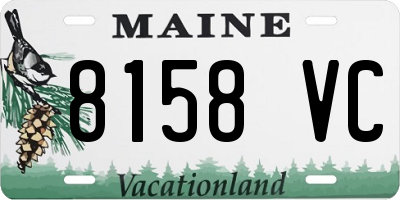 ME license plate 8158VC