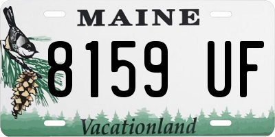 ME license plate 8159UF
