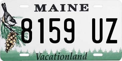 ME license plate 8159UZ