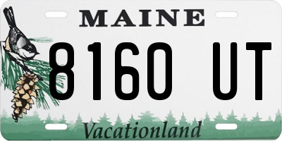 ME license plate 8160UT