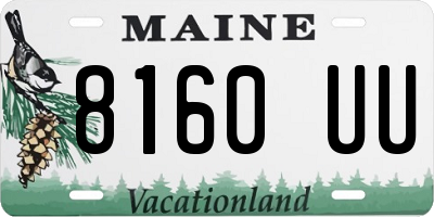 ME license plate 8160UU