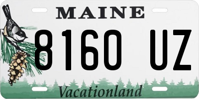 ME license plate 8160UZ