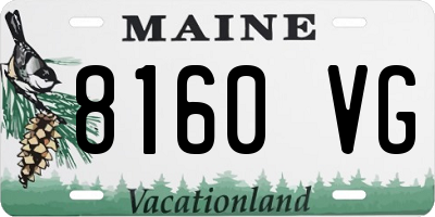 ME license plate 8160VG