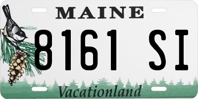 ME license plate 8161SI